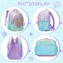 3pcs/Set Girls Floral Print Backpack, Includes Crossbody Bag And Water Bottle Holder, Lightweight Student School Bag Set - Girls' Schoolbag - View 9