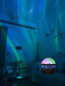 [Aurora Light Projector] 2/1pcs Aurora Light Projector - Northern Lights Projector With Remote Control - Mini Night Light Projector Atmosphere Lamp, Suitable For Bedroom/Ceiling/Party - Aurora - View 10