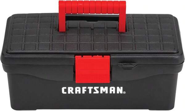 CRAFTSMAN Tool Box, Lockable, 13 In., Red/Black (CMST13004)