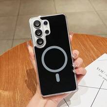 時尚手機殼，適用於 Galaxy A56 A36 A16 A26 A17 A07 A57 A37 A06 A05 A15 A25 A35 A55 A54 A14 A27 S26 Ultra S25 FE S25Ultra S24 S23 S22，亦適用於 S23 / S23 FE / S24 FE / S25 / 機型，璀璨壓克力材質手機保護殼，防摔手機殼，手機配件，夏季 - 黑色 - 查看 4