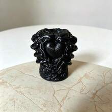 1pc Halloween Heart-Shaped Scented Candle, Home Decor Ornament - 1PC - View 4
