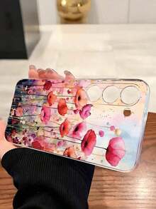 1 Piece Soft Phone Case With Fashionable Tulip Flower Design, Compatible With Huawei, Honor, Galaxy, 12T, 13T - 透明 3 - 查看 3