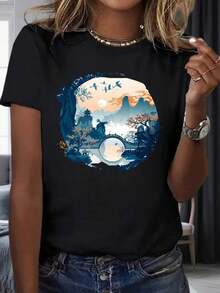 Women T-Shirts - Black - View 1