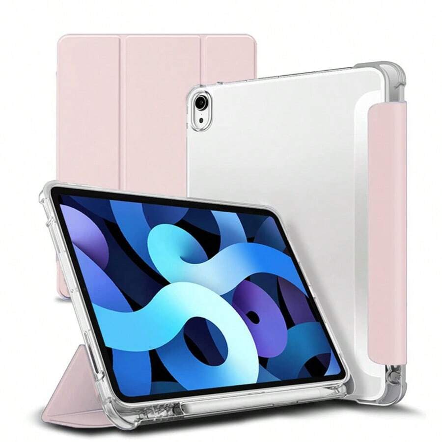 3-Fold Tablet Protective Case, Suitable For Tab M11 And Honor Tablet X8a, Smart Sleep/Wake, Full-Body Drop Protection, Matte TPU Material With Pen Slot