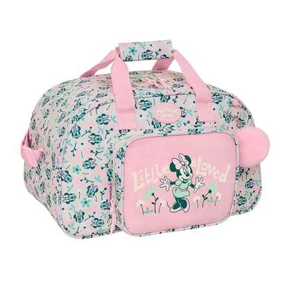 Safta | Disney Minnie Mouse Minty Sports Bag 40 X 24 X 23 Cm (22.1 Liters), With Adjustable Shoulder Strap And Padded Handle, Large Front Pocket, Zipper With Double Pull, Base With Feet And Removable Semi-Rigid Bottom