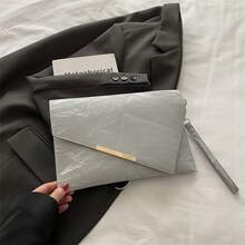 Bolso de mano moderno y versátil para mujer, estilo casual elegante con un toque de alta gama, bolso de hombro estiloso ideal para ir de compras, bolso de mujer de alta calidad con diseño exclusivo 2026, bolso bandolera de hierro versátil y elegante, bolso tipo sobre a la moda, bolso cuadrado pequeño. - Verde - Ver 11
