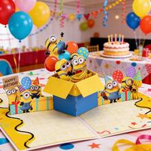 Miniso 1 Thiệp chúc mừng sinh nhật/tiệc tùng Super Mario 3D dạng pop-up, thiết kế nhân vật game ngộ nghĩnh dành cho trẻ em hâm mộ, kèm phong bì, món quà sáng tạo. - Xem 4