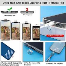 Cadena cruzada para teléfono celular, piel universal + correa de metal con parches de sujeción para teléfono - H - Ver 5