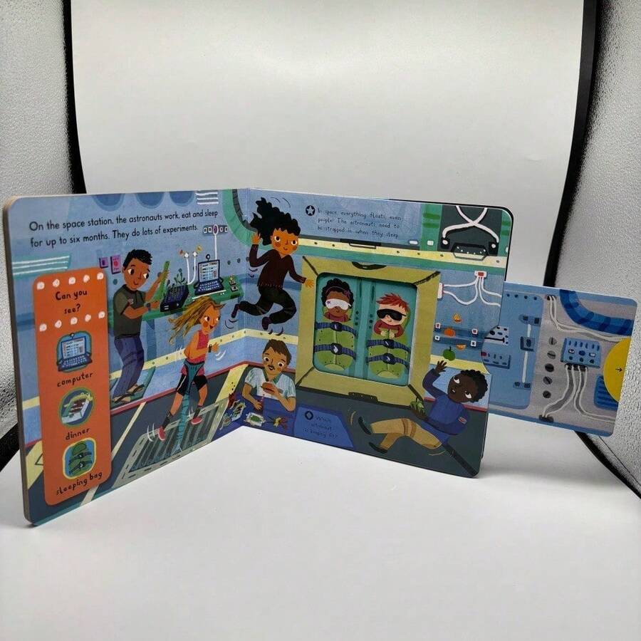 Busy Learning Materials Cardboard, Foldable Inner Pages, Home Reading Story Time, Cognitive Enlightenment, Language Development, Perfect Choice For Halloween, Christmas Gifts, Science Education