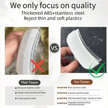 1件升級版V型大號寵物梳，梳理毛髮順滑，去除寵物掉毛，耐用且易於清除鬆毛與底層毛，溫和理毛，適用於貓狗 - 查看 9