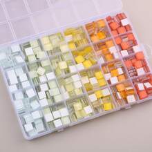 720pcs/Box Glass Mosaic Tiles - High Quality Square Craft Decor, Suitable For Creative Art, Painting, Jewelry Making And DIY Projects - Multicolor - View 17