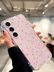 1 Piece Soft Phone Case With Fashionable Tulip Flower Design, Compatible With Huawei, Honor, Galaxy, 12T, 13T - 透明 10 - View 7