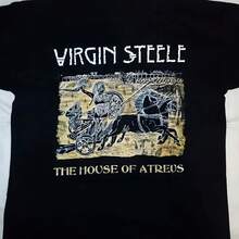 Virgin Steele 2001 Tour T-Shirt Short Sleevee Cotton Tee S-4 XL - 款式 - 查看 1