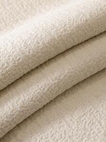 1pc Minimalist Chenille Solid Color Sofa Cushion, 1/2/3/4 Seater Sofa Seat Pad, Armrest & Backrest Cover, Non-Slip, Suitable For All Seasons - Beige - View 7