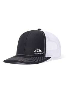 Mũ lưỡi trai unisex in chữ hình đỉnh núi, chất liệu lưới polyester, đa năng, thích hợp làm quà tặng cho gia đình, bạn bè, người yêu, dịp Giáng sinh, Ngày của Mẹ, Ngày của Cha, Ngày Nhà giáo, sinh nhật. - Nhiều màu - Xem 3
