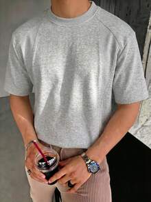 3件装蓝图男士圆领加厚短袖T恤，可机洗，抗皱抗起球，透气舒适，适合日常休闲穿着。 - 彩色 - 查看 10