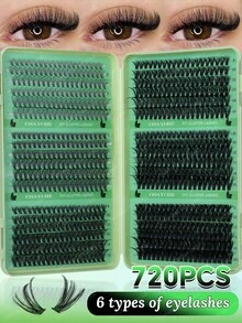 Bộ mi giả tự làm siêu dày 720/684/648 sợi, độ dày 8-16mm, độ cong 10D-150D, kiểu dáng tự nhiên, dày và mềm mại, phù hợp sử dụng hàng ngày và đi chơi, có thể phối hợp nhiều kiểu khác nhau. - Nhiều màu - Xem 13