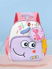 Cute Cartoon Dinosaur Backpack, Lightweight Small Backpack For Kindergarten Kids, Suitable For School, Travel And Play - A - View 17