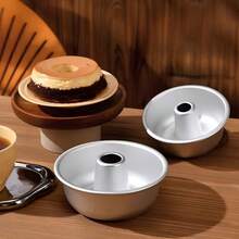 Aluminum Alloy Round Cake Mold, Small Donut Mold, Hollow Angel Chimney Mold. Multiple Sizes Available. S Size Mold Is Smaller, Suitable For Home And Party Use. (Please Pay Attention To Size When Purchasing. Thank You.) - Multicolor - View 3