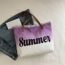 Bolso de mano moderno y versátil para mujer, estilo casual elegante con un toque de alta gama, bolso de hombro estiloso ideal para ir de compras, nuevo bolso de playa con borlas de gran capacidad 2026, bolso de hombro para mujer, bolso casual popular para mujer este año. - Rosa - Ver 8