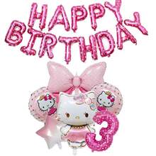 Sanrio Number Balloon Banner Set Hello Kitty Birthday Party Decoration Mall Holiday Decor Hello Kitty Printed Number Balloon Set Birthday Party Scene Decoration Hello Kitty Party Balloon Banner Decoration Party Balloon Room Decoration Hello Kitty Cute Birthday Balloon Package Birthday Decoration Hello Kitty Party Decoration Back To School Season Holiday Gift - Pink - View 14
