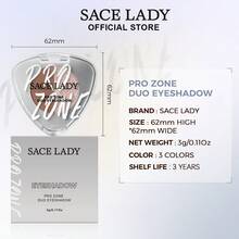 SACE LADY 霧面與閃耀雙色眼影 易上妝 亮片眼影 長效持妝 防水 質地滑順 眼妝 - 03 Warm Neutrals - 查看 8