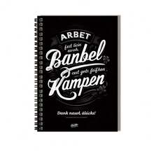 100-Page Spiral Bound Notebook, Nordic Style Suitable For Work & Study, Black & White Artistic Cover With Unique Text, Elegant Yet Practical. Ideal For Daily Records, Planning, Or As A Diary. Great Gift Choice For Graduation, Birthday, Adding Ritual To Life. - A - View 3