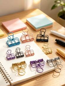 Multi-Functional Metal Clip Calendar Long Tail Clip Ticket Clip Phoenix Tail Clip Invoice Clip File Folder Swallow Tail Clip Creative Desktop Organizer - A - View 6