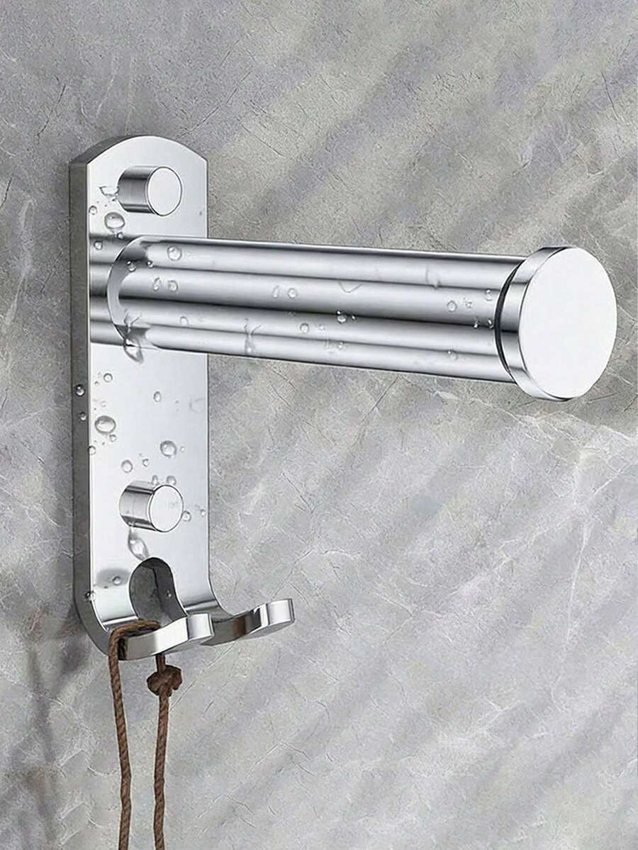 Adjustable Telescopic Clothes Rack, Clothes Storage Rod, Bath Towel Rack, Towel Rack, Drill-Free Wall-Mounted Storage Shelf, Telescopic Jewelry Rack, Hanging Clothes Storage, Space-Saving