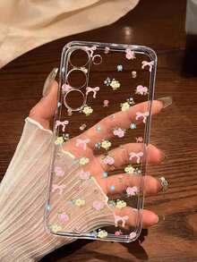 1 Piece Soft Phone Case With Fashionable Tulip Flower Design, Compatible With Huawei, Honor, Galaxy, 12T, 13T - 透明 10 - View 6