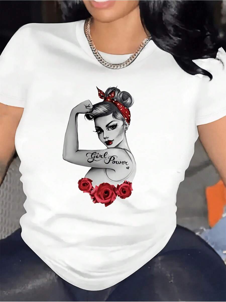 Women T-Shirts - 白色 - 查看 1