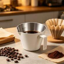 304 Stainless Steel Coffee Extraction Cup With Measurement Scale, Thick-Walled Coffee Cup, Container For Espresso Latte Art And Milk Foam, Mini Milk Pitcher For Making Espresso And Measuring - Multicolor - View 3