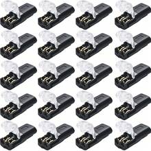 Double-Wire Plug-In Connector With Locking Buckle, Quick-Clip Fasteners, Multi-Purpose Blocks For Strip Lights DIY Crafting, Low Voltage Wire Connectors - A - View 12
