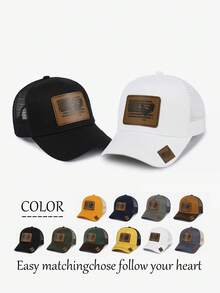 1pc Tropical Fish & Star Map Casual Streetwear Polyester Mesh Splice Warm Windproof UV Protection Unisex Baseball Cap, Versatile Snapback Hat For All Seasons - Peaked Cap - View 12