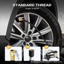 2X Brass Locking Tire Air Chuck, Tire Inflator Adapter For Twist On Connection - C - View 5