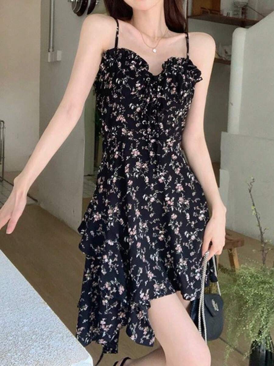 Women Short Dresses - Black - View 1