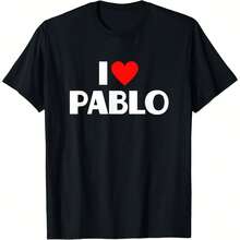 I Love Pablo - I Heart Pablo T-Shirt - Black - View 1