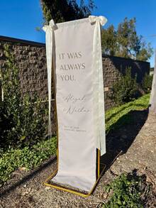 Customized Wedding Welcome Sign, Wedding Fabric Welcome Banner, Modern Wedding Welcome Banner, Fabric Sign Customized Wedding Banner, Bohemian Wedding, Bridal Shower Sign Personalized Name Customized Wedding Sign, Customized Minimalist Welcome Sign, Fabric Welcome Sign, Wedding Decoration, Customized Fabric Wedding Sign, Personalized Party Decoration, Minimalist Sign, Fabric Sign, Wedding Wedding Welcome Sign, 3 Types Of Fabrics For Banners, Personalized Party Decoration, Minimalist Sign, Fabric Sign, Wedding Wedding Welcome Sign - Multicolor - View 2