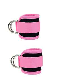 2pcs Adjustable Ankle Straps With D-Ring, Leg And Ankle Support For Fitness, Breathable Ankle Brace, Dumbbell, Exercise, Home Workout Leg And Butt Training Accessories For Women - Multicolor - View 6