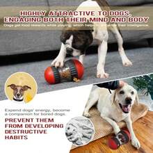 Dog Treat Dispenser Toy Interactive Dog Toys Dog Puzzle Toy For Smart Dogs With Adjustable Food Dispenser Suitable For Small-Medium And Large Breeds - như hình - Xem 6