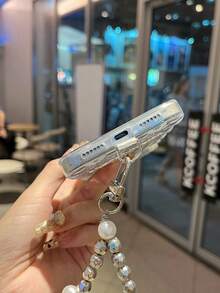 Ốp lưng điện thoại đính đá họa tiết da báo, dây đeo, tương thích với iPhone 17/16/15/14/13/12/11, vỏ bảo vệ cho Apple. - Nhiều màu - Xem 6