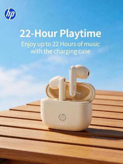  Novos Fones de Ouvido Bluetooth Sem Fio HP, Som Estéreo de Alta Qualidade Semi-In-Ear, Com Microfone Embutido Suporta Chamadas de Voz HD, Equilibrado para Música e Games, Baixa Latência, Longa Duração da Bateria, Ajuste Confortável, Conexão Bluetooth 6.0 Rápida, Compatível com Smartphones e Computadores.