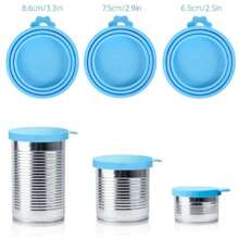 1pc Random Pet Supplies Silicone Can Lid With Spoon, Cat/Dog Food Seal Cover - 500ml - View 5