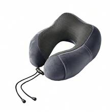 Travel Cervical Pillow Without Head Droop, Ergonomic U-Shaped Cervical Pillow Made Of Memory Foam, 360° Cervical Support For Naps On Airplanes, In Cars And In Offices, Washable Cover. - Dusty Purple - View 8