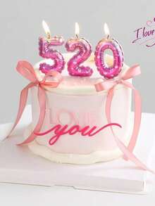 Star Love Print Digital Birthday Candle Plug-In, Baking Cake Decoration Candle Plug-In - View 9