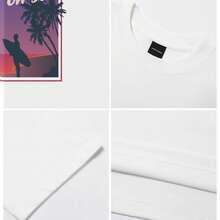 Men's T-Shirt Paradise Is On Sea Hawaii Comfortable And Versatile Outdoor Casual Short Sleeve - White - View 5
