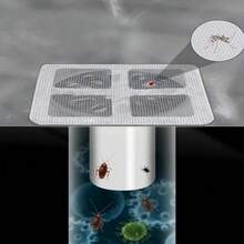 10-Pack Disposable Bathroom Drain Hair Filter, Adhesive Mesh Sink Filter, Bathroom Drain Hair And Debris Filter Sticker - White - View 3