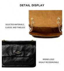 Coach Elodie 女款拼色單肩包 CCZ62IMBLK - 黑色CCZ62IMBLK - 查看 10