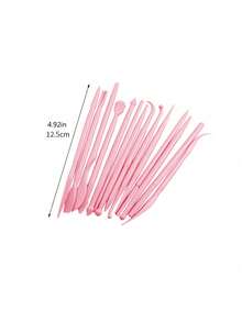 14 Piezas Herramientas De Tallado En Forma De Flor De Azúcar En Miniatura Para Decoración De Pasteles De Fondant - Rosa - Ver 9