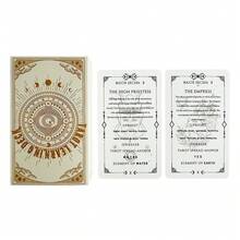 Baraja de aprendizaje de tarot para principiantes - 78 cartas con significados - Gris Claro - Ver 5
